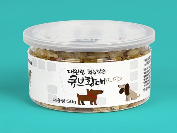 페오펫몰,반려견수제간식 대관령흰눈담은 큐브황태 50g★3봉(대관령건조)