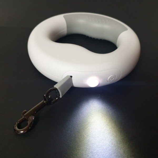 페오펫몰,리치독스 강아지 산책 원형 손목 자동 리드줄 산책줄 견인줄 UFO 원형리드줄[화이트] [최저가]