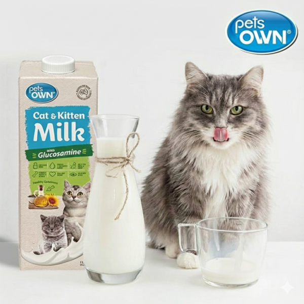 [감사특가] 펫츠온 호주 프리미엄 펫밀크 캣앤키튼 글루코사민 고양이 멸균우유 1L/7차신규입고