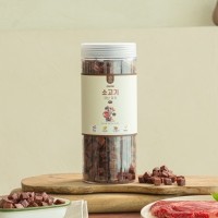 펫테일 럽앤힐 대용량 강아지 간식 한입행복 소고기 큐브 져키 1kg
