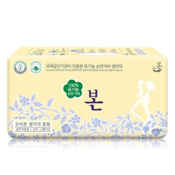 페오펫몰,유기농본 순면 울트라슬림 생리대 소형28P, 중형26p,30p, 대형 24p,28p 6종 (택1)