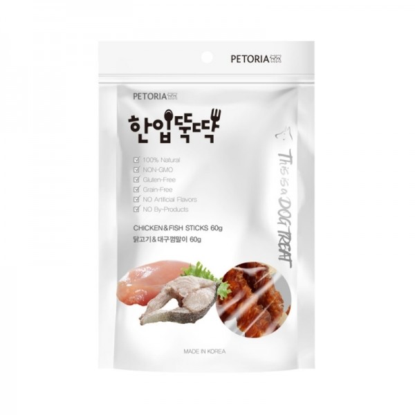 페오펫몰,[펫토리아] 한입뚝딱 국내산 강아지 수제간식 x3개 묶음
