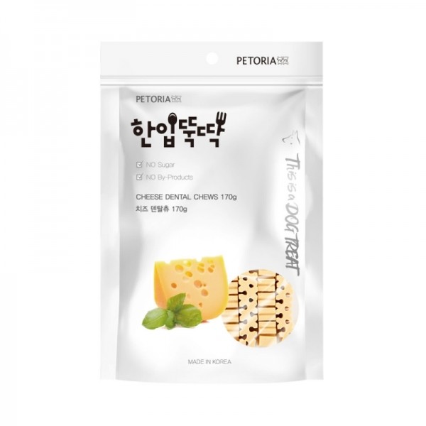 페오펫몰,[펫토리아] 한입뚝딱 기능성 덴탈껌 강아지간식 x3개 묶음