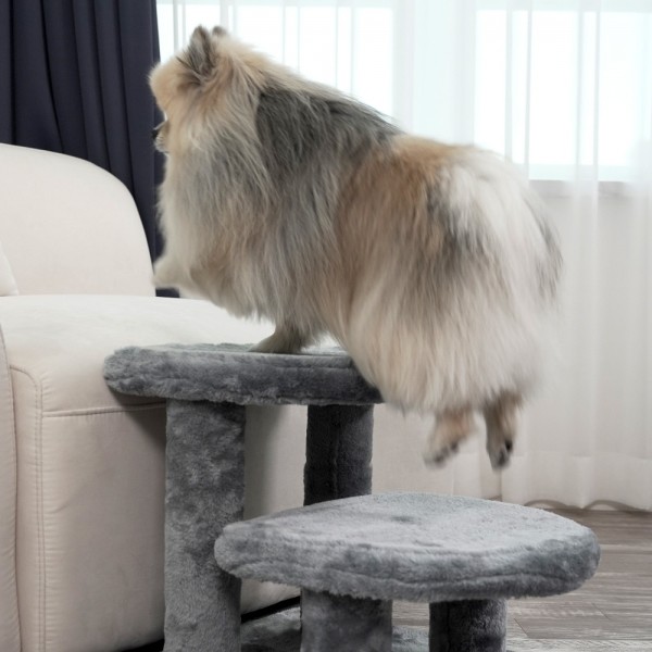 페오펫몰,펫토리아 한탭뚝딱 플러시 반달 강아지계단