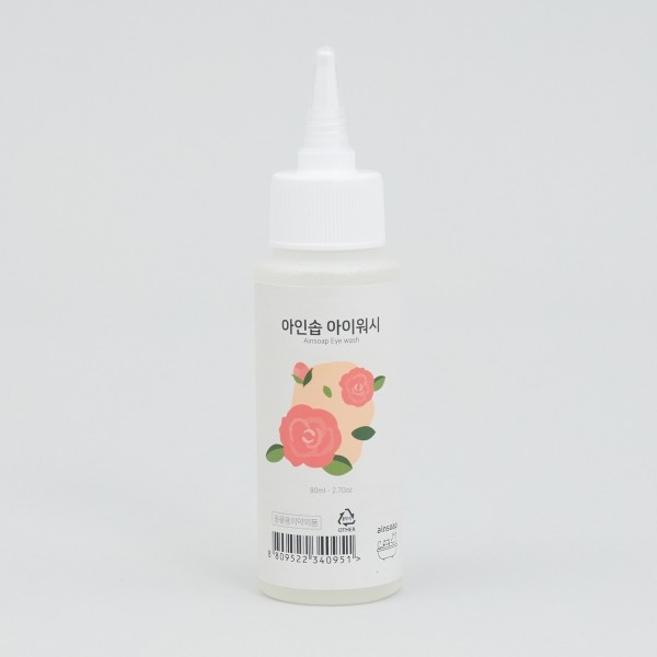 페오펫몰,아인솝 강아지 고양이 눈물자국 얼룩 냄새 눈꼽 지우개 아이워시 눈물세정제 80ML