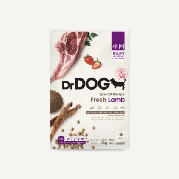 페오펫몰,#1000만선택#재구매인기 닥터독 건강 면역 시니어 강아지 대용량 사료 2kg/4kg/6kg