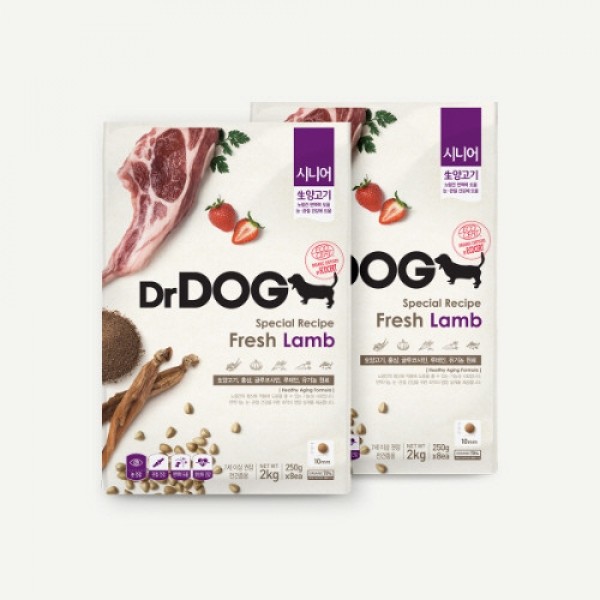 페오펫몰,#1000만선택#재구매인기 닥터독 건강 면역 시니어 강아지 대용량 사료 2kg/4kg/6kg