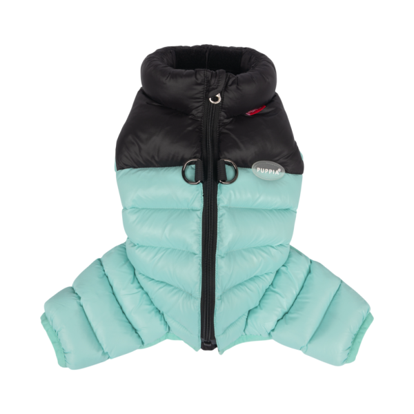 페오펫몰,#신상특가 퍼피아 가볍고 따뜻한 퀼팅 후드 알파인 푸퍼 올인원 패딩