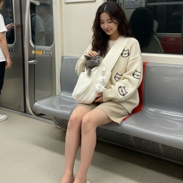 페오펫몰,[댕캉스특가] 예보들 강아지 슬링백 포대기 이동가방 이동장