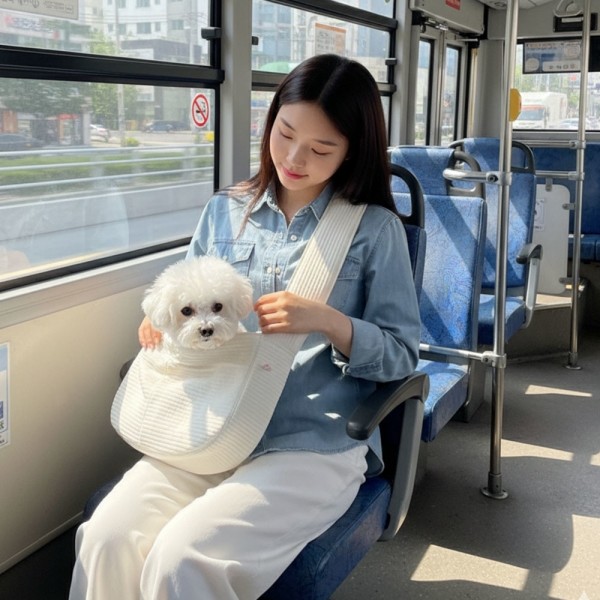 페오펫몰,[댕캉스특가] 예보들 강아지 슬링백 포대기 이동가방 이동장