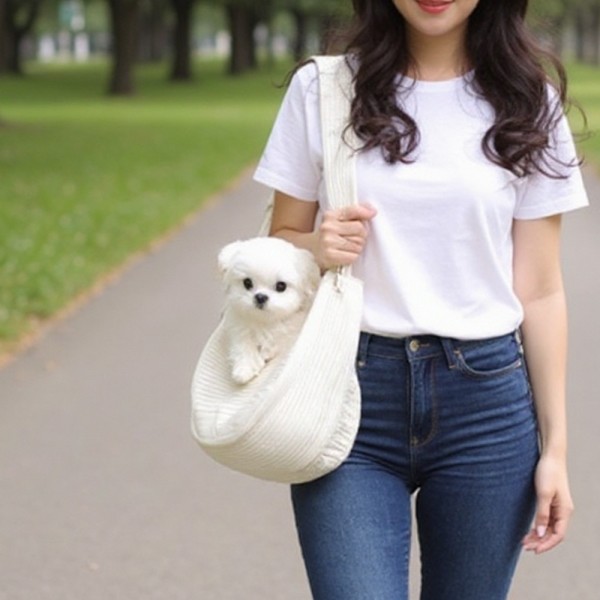페오펫몰,[댕캉스특가] 예보들 강아지 슬링백 포대기 이동가방 이동장