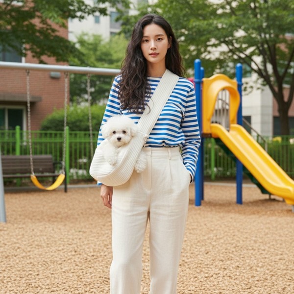 페오펫몰,[댕캉스특가] 예보들 강아지 슬링백 포대기 이동가방 이동장