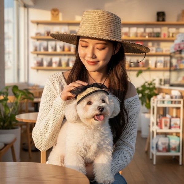 페오펫몰,[감사특가] 예보들 강아지모자 강아지썬캡 강아지여름모자