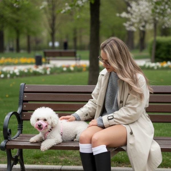 페오펫몰,예보들 강아지 투명입마개 짖음방지기 대형견입마개 소형견입마개