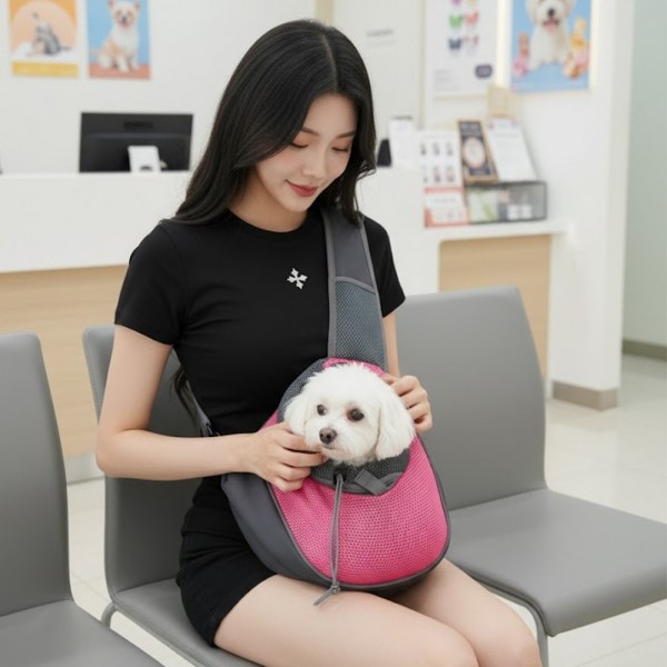 페오펫몰,예보들 대형견 슬링백 이동가방 48cm 강아지 이동장