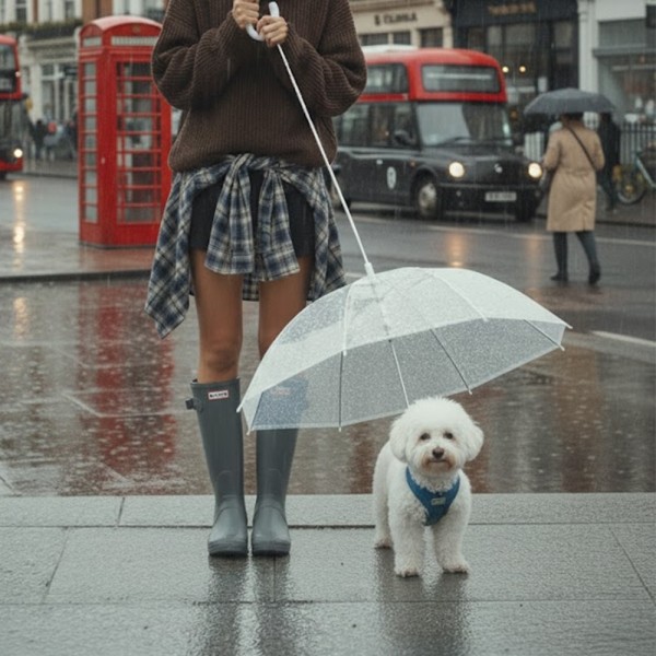 페오펫몰,예보들 강아지 우산 강아지산책 거꾸로우산 코스프레