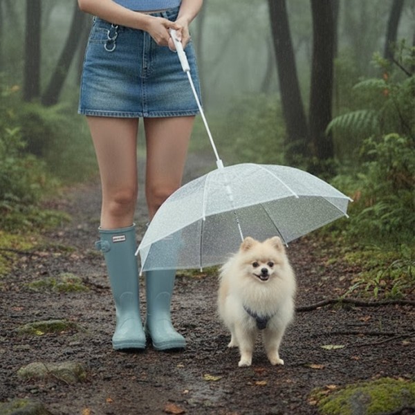 페오펫몰,예보들 강아지 우산 강아지산책 거꾸로우산 코스프레