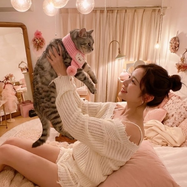 페오펫몰,[감사특가] 예보들 강아지 고양이 니트 목도리