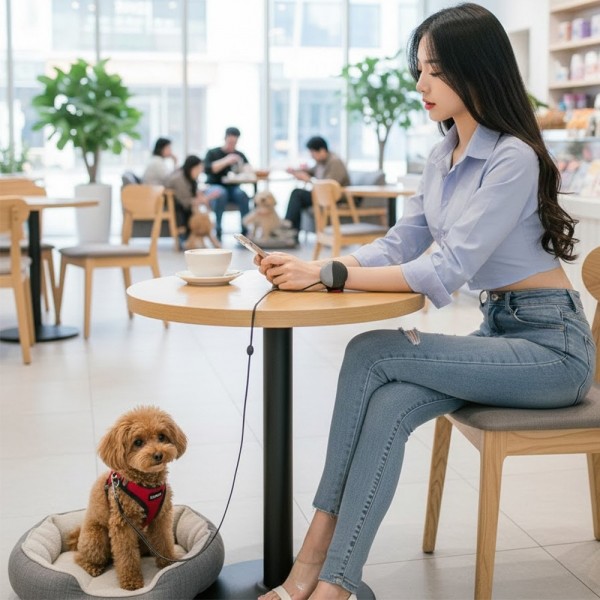 페오펫몰,예보들 자유로운 손목형 웨어러블 강아지 자동 리드줄