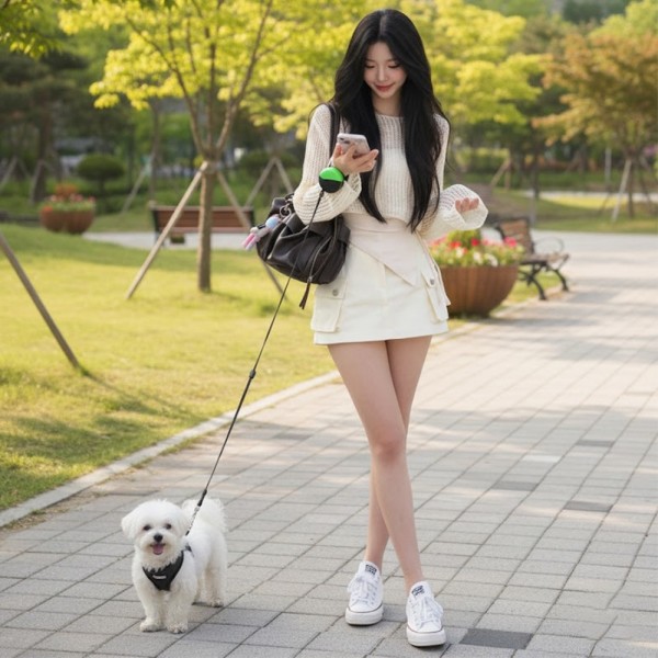 페오펫몰,예보들 자유로운 손목형 웨어러블 강아지 자동 리드줄