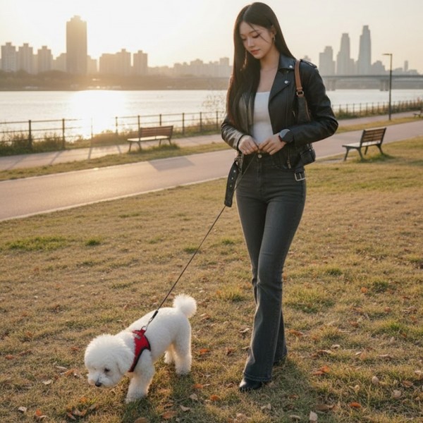 페오펫몰,예보들 자유로운 손목형 웨어러블 강아지 자동 리드줄