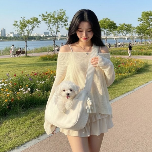 페오펫몰,[예보들][꽃길특가] 예보들 강아지 슬링백 포대기 이동가방 이동장