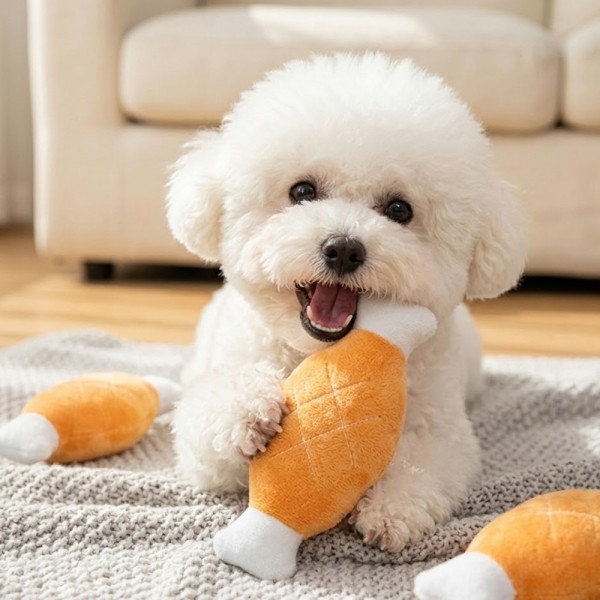 페오펫몰,우리 아이 스트레스 ZERO! 인기 장난감 4종 패키지 (사과/당근/갈비/신발)