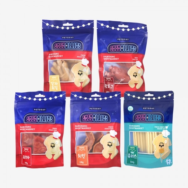 [감사특가] 펫투데이 댕댕야시장 치석제거 덴탈껌 5개 세트