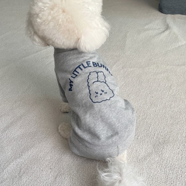 페오펫몰,그루밍독 반려동물 리틀 버니 맨투맨 S-2XL, 3 colors