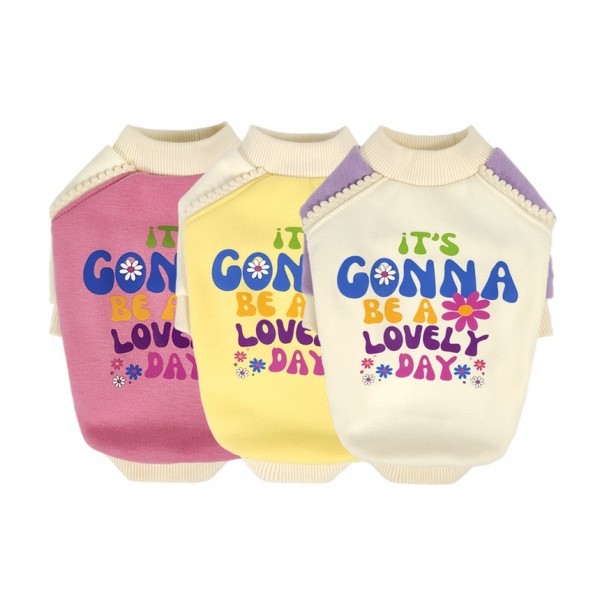 페오펫몰,[보름달특가] 그루밍독 반려동물 커플룩 러블리 데이 기모 맨투맨 티셔츠 S-2XL, 3 colors & 견주용 원피스