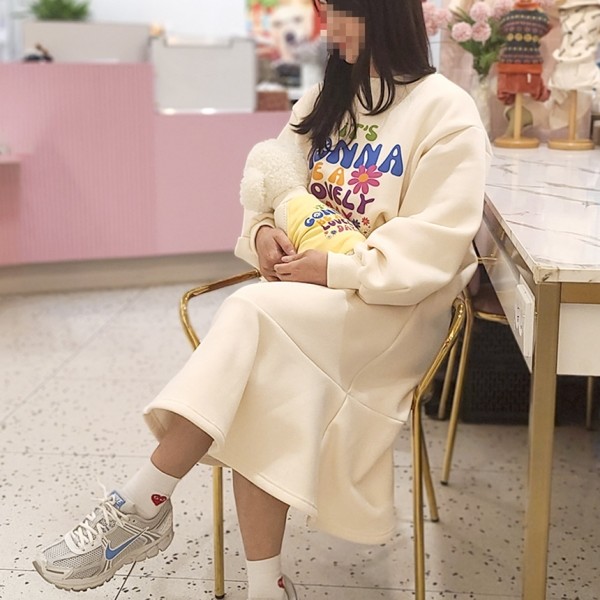 페오펫몰,[보름달특가] 그루밍독 반려동물 커플룩 러블리 데이 기모 맨투맨 티셔츠 S-2XL, 3 colors & 견주용 원피스