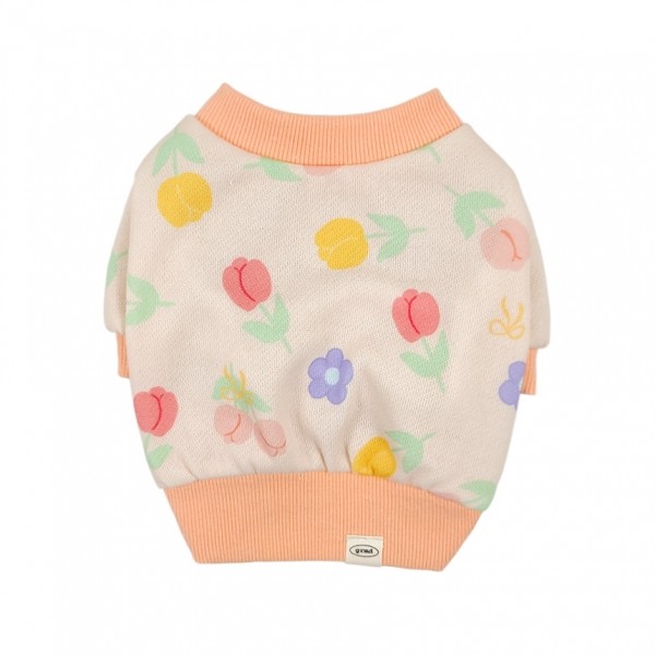 페오펫몰,[꽃길특가] 그루밍독 반려동물 봄봄 크롭 맨투맨 S-2XL, 3 colors