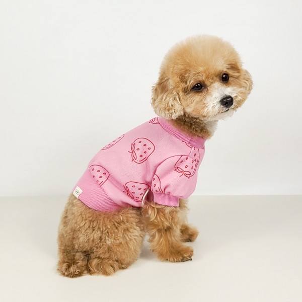 페오펫몰,[꽃길특가] 그루밍독 반려동물 봄봄 크롭 맨투맨 S-2XL, 3 colors