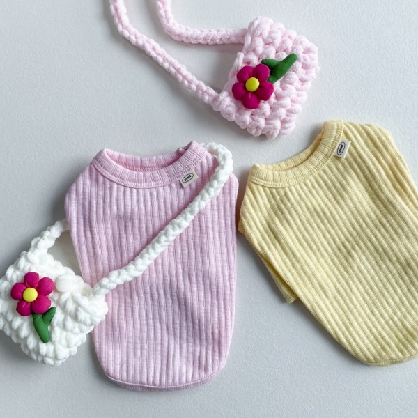 페오펫몰,그루밍독 반려동물 플라워 자이언트얀 숄더백 1 size, 4 colors