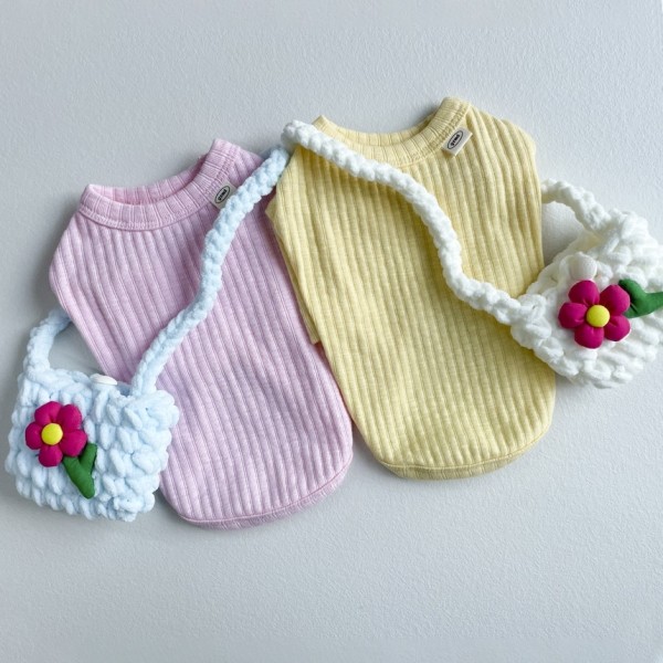 페오펫몰,그루밍독 반려동물 플라워 자이언트얀 숄더백 1 size, 4 colors