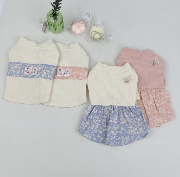 페오펫몰,그루밍독 반려동물 오가닉 한복 S-XL, 2 kinds/2 colors