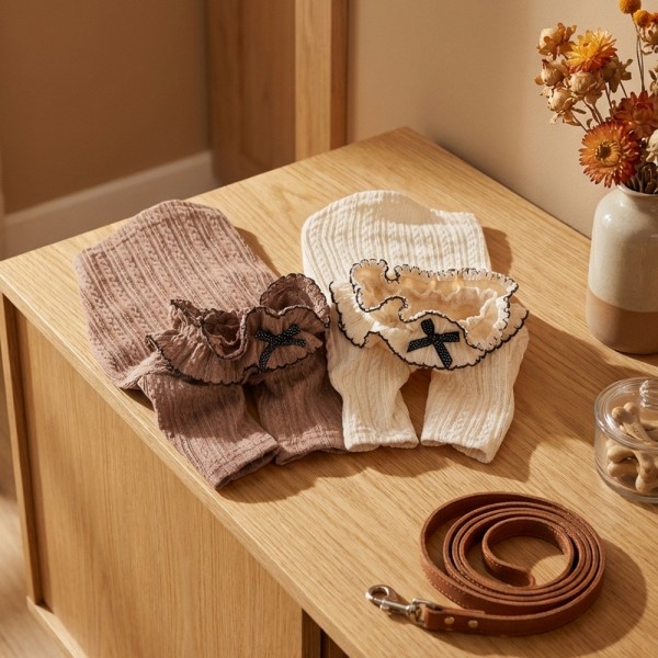 페오펫몰,그루밍독 반려동물 라떼 리본티 S-2XL, 2 colors