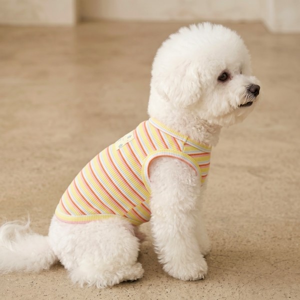 페오펫몰,그루밍독 반려동물 프레시 단가라 민소매 S-2XL, 3colors