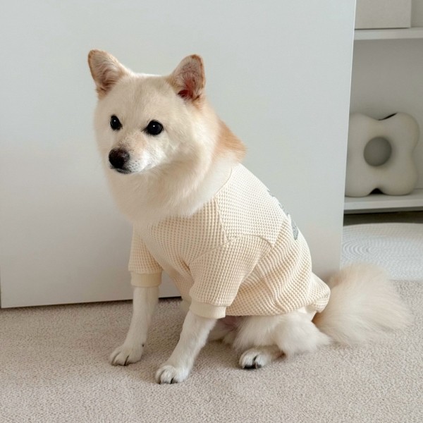 페오펫몰,그루밍독 반려동물 올데이 와플 티셔츠 S-2XL, 2 colors