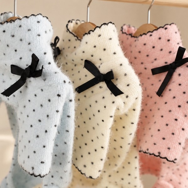 페오펫몰,그루밍독 반려동물 땡땡이 스노우 올인원 S-XL, 3 colors