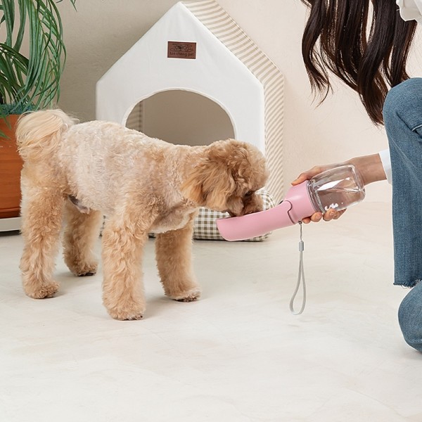 페오펫몰,레토 휴대용 접이식 강아지물병 원터치 고양이 산책 물통 LDB-F02