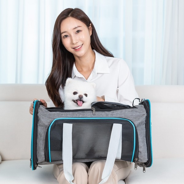 페오펫몰,레토 강아지 이동가방 고양이가방 이동장 메쉬 슬링백 LDD-M02