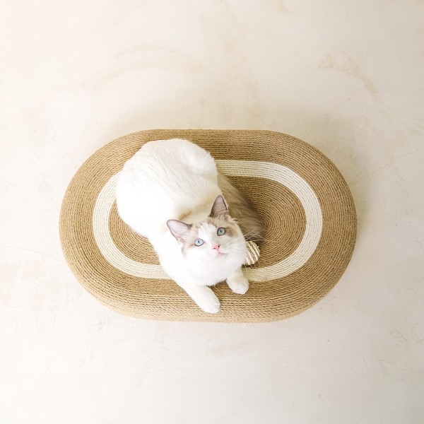 페오펫몰,레토 고양이 스크래쳐 특대형 사이잘삼 침대 60x40 LPS-SS03