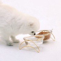 [행복특가] 레토 강아지 밥그릇 고양이 물그릇 유리 식기 식탁세트 LCA-RG03
