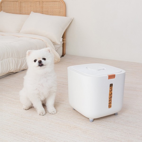 페오펫몰,[행복특가] 레토 원터치 밀폐 강아지 고양이 사료통 10KG 사료보관통 LAC-R03