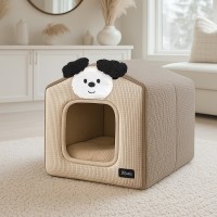 레토 강아지집 와플 하우스 쿠션세트 예쁜 펫 고양이 숨숨집 통세척가능 LDL-H03