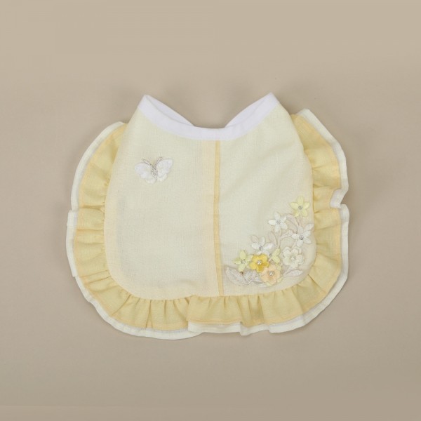 페오펫몰,[리토가토] 꽃나래 케이프 한복배자 - 노랑