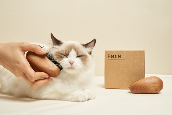 페오펫몰,펫츠엔 슬림 버디브러쉬 강아지빗 고양이빗 반려견 사랑빗