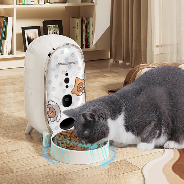 페오펫몰,[댕린이특가] 라인프렌즈 코코시루 카메라 자동 급식기CL3PFC