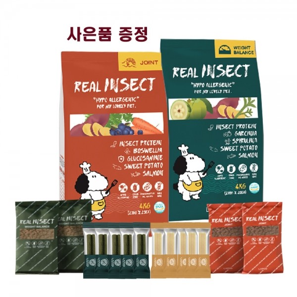 페오펫몰,[IMI] 라포그 리얼인섹트 웨이트밸런스 체지방케어 사료 4kg+400g 추가 또는 라포그껌 5P 증정
